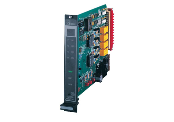 The MD002 is a monitored driver output module designed for four independent outputs requiring monitoring in their non-active state, such as extinguishing solenoids, beacons, horns, etc. Each driver is independent and has circuitry to monitor short and open circuits in field wiring.